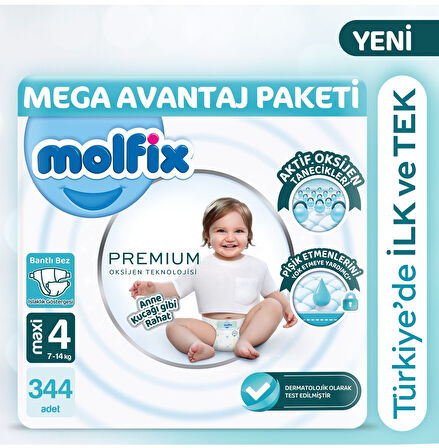 Molfix Premium Avantajlı Paket 4 No 86 lı x 4 Adet
