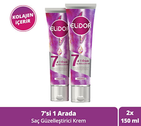 Elidor Saç Güzelleştirici Bakım Krem 7'si 1 Arada 150 ml x 2 Adet