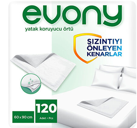 Evony Yatak Koruyucu Örtü 60 x 90 cm 30 lu x 4 Adet