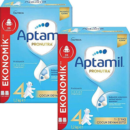 Aptamil 4 Pronutra Devam Sütü 1200 g x 2 Adet