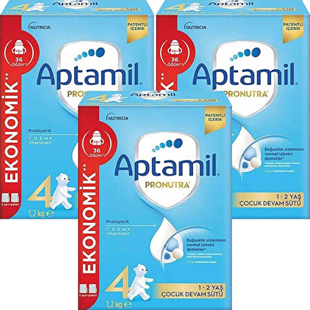 Aptamil 4 Pronutra Devam Sütü 1200 g x 3 Adet