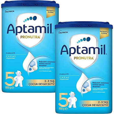 Aptamil 5 Pronutra Devam Sütü 800 g 2 Yaş+ Akıllı Kutu x 2 Adet