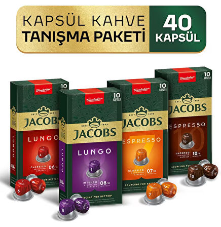 Jacobs Kapsül Kahve Tanışma Paketi Karma 40 lı