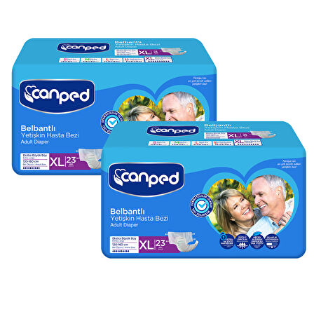Canped Belbantlı Hasta Bezi Extra Büyük Boy Large 46 Adet