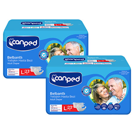 Canped Belbantlı Hasta Bezi Büyük Boy Large 46 Adet