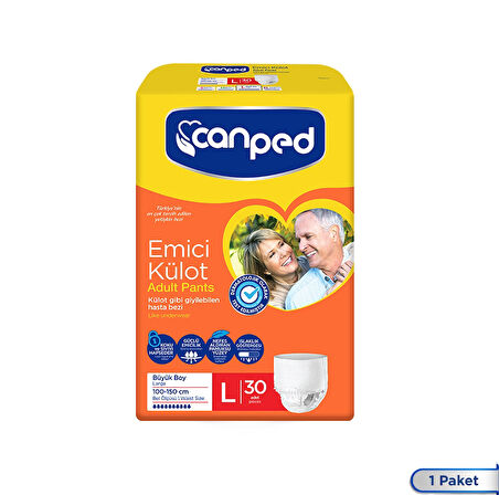 Canped Emici Külot Büyük Boy Large 30 Adeet