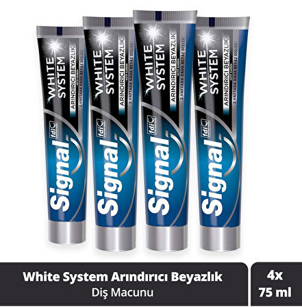 Signal White System Arındırıcı Beyazlık 75 ml x 4 Adet