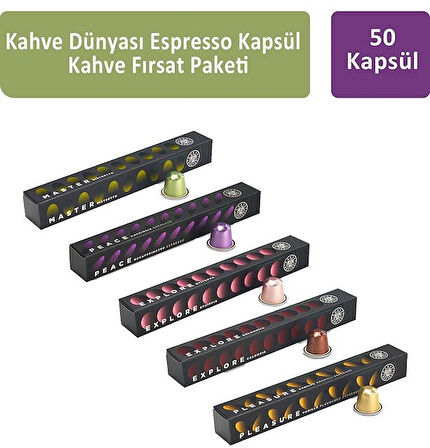 Kahve Dünyası Espresso Kapsül Fırsat Paketi 50 Kapsül
