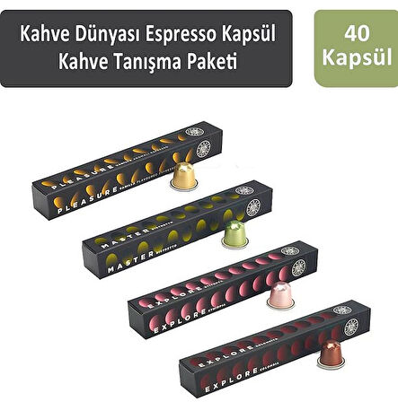 Kahve Dünyası Espresso Kapsül Tanışma Paketi 40 Kapsül