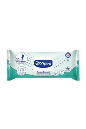 Canped Perine Bölgesi Temizleme Havlusu 50 li x 3 Paket