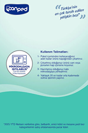 Canped Perine Bölgesi Temizleme Havlusu 50 li x 3 Paket