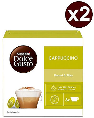 Nescafe Dolce Gusto Coffee Cappuccino 16 Kapsül x 2 Adet