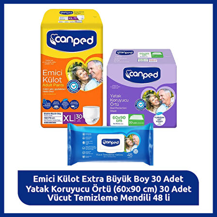 Canped emici külot Kulot Extra Buyuk Boy Hasta Bakım Seti