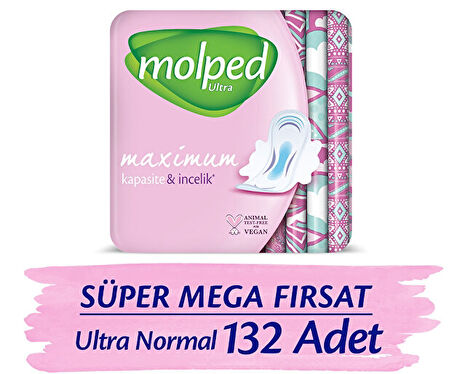 Molped Ultra Anatomik Hijyenik Ped Normal 44 lü x 3 Adet