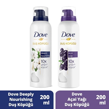 Dove Duş Köpüğü Açai Yağı ve Depply Nourishing 200 ml