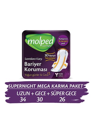 Molped Supernight Mega Hijyenik Ped Karma Paket