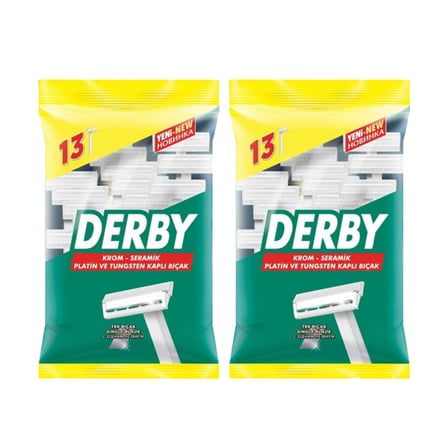 Derby Tek Tıraş Bıçağı Poşet 13 lü x 2 Adet