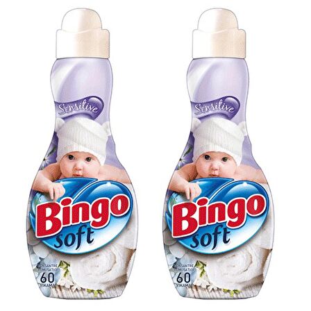 Bingo Soft Konsantre Yumuşatıcı Sensitive 1440 Ml x 2 Adet