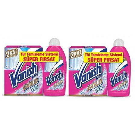 Vanish Kosla Tül Toz 450 gr + Tül Parlatıcı 450 ml x 2 Adet