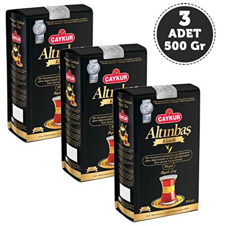 Çaykur Altınbaş Dökme Siyah Çay 3x500 gr 