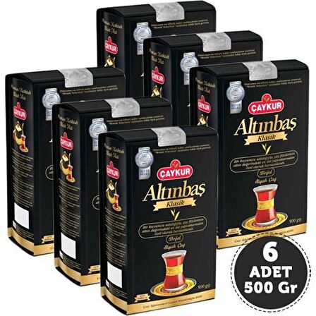 Çaykur Altınbaş Dökme Siyah Çay 6x500 gr 