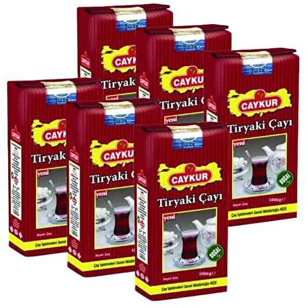 Çaykur Tiryaki Dökme Siyah Çay 6x1000 gr 