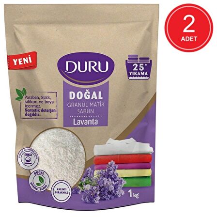 Duru Granül Matik Sabun Lavanta 1 kg x 2 Adet