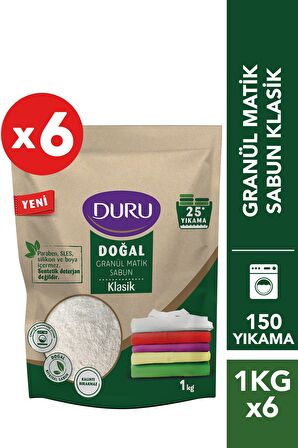 Granül Matik Sabun Klasik 1 kg x 6 Adet