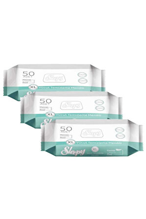 Vücut Temizleme Mendili 50 li x 3 Adet