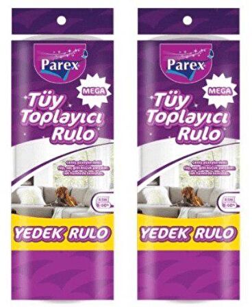 Parex Mega Tüy Toplayıcı Yedek Rulo 60 lı x 2 Adet