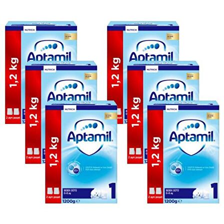 Aptamil 1 Bebek Sütü Yeni Formül 1200 gr x 6 Adet