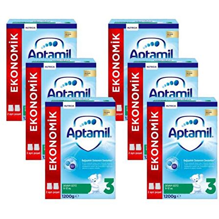 Aptamil 3 Devam Sütü Yeni Formül 1200 gr x 6 Adet