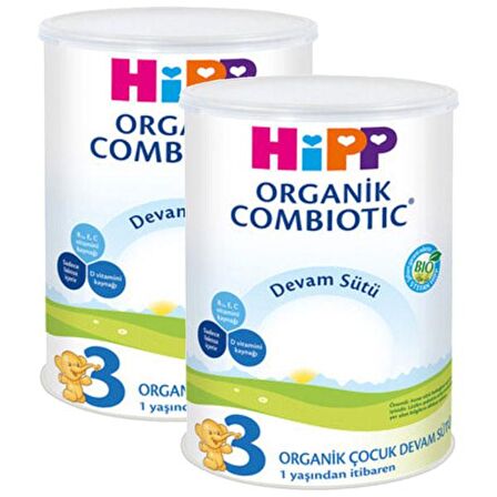 Hipp 3 Organic Combiotic Bebek Sütü 350 gr  x 2 Adet