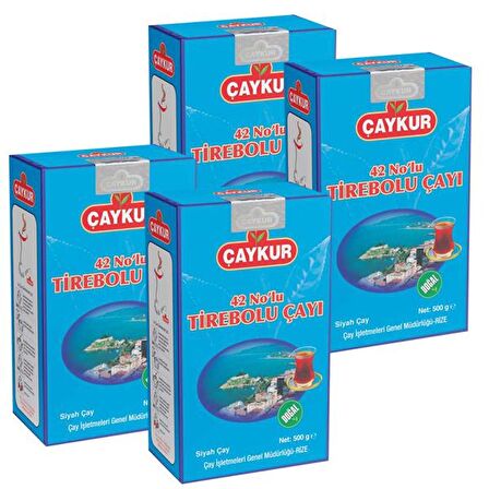 Çaykur Tirebolu Dökme Siyah Çay 4x500 gr 