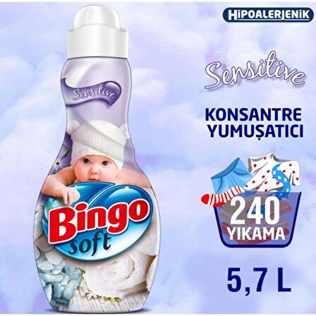 Bingo Soft Konsantre 60 Yıkama Yumuşatıcı 1.44 lt 4'lü