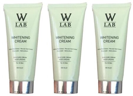 W-Lab Kozmetik Whitening Tüm Cilt Tipleri İçin Cilt Tonu Eşitleme Gece-Gündüz Leke Krem  3x100 ml 