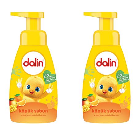 Dalin Köpük Sabun Mango ve Portakal Kokulu 200 ml x 2 Adet