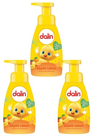 Dalin Köpük Sabun Mango ve Portakal Kokulu 200 ml x 3 Adet