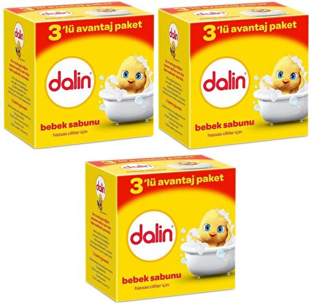 Dalin Bebe Sabun 100 gr (3lü Avantaj Paketi) x 3 Adet