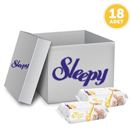 Sleepy Sensitive Hipoalerjenik 18 x 90 Yaprak 18 Paket Islak Mendil