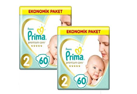 Prima Bebek Bezi Premium Care 2 Beden 120 Li