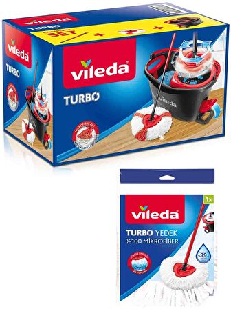 Vileda Turbo 2in1 Temizlik Seti + Turbo Yedek Paspas