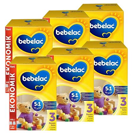 Bebelac 3 Devam Sütü 800 gr x 6 Adet