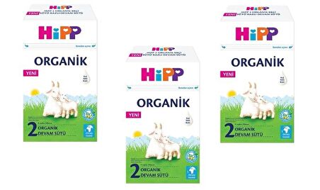 Hipp 2 Organik Keçi Sütü Bazlı Devam Sütü 400gr x 3 Adet