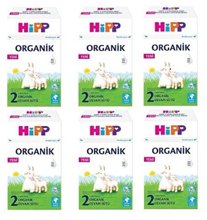 Hipp 2 Organik Keçi Sütü Bazlı Devam Sütü 400 gr x 6 Adet