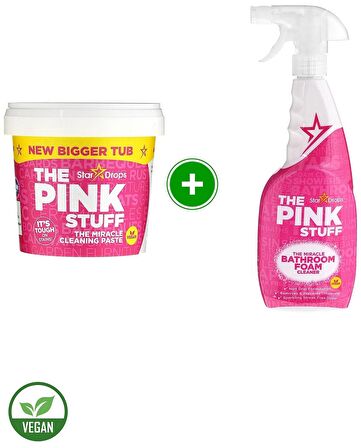 ThePinkStuff Temizlik Macunu 850 gr + Banyo Köpük Temizleyici 750 ml