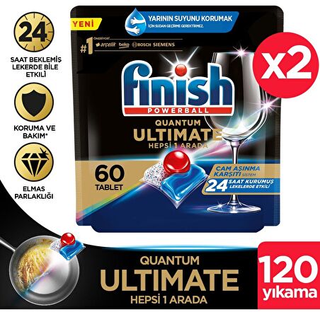 Finish Quantum Ultimate Bulaşık Makine Deterjanı Kapsül Tablet 120 li