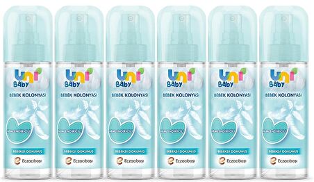 Uni Baby Kolonya Bebeksi Kokular 150 ml x 6 Adet