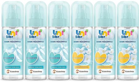 Uni Baby Bebeksi ve Çiceksi Kokular Kolonya 3 lü 150 ml