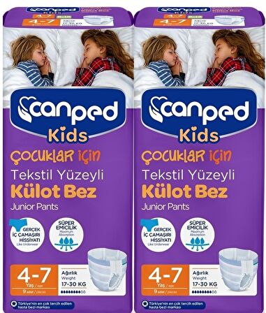 Canped Kids 2x9'lu Çocuk Külot Bez